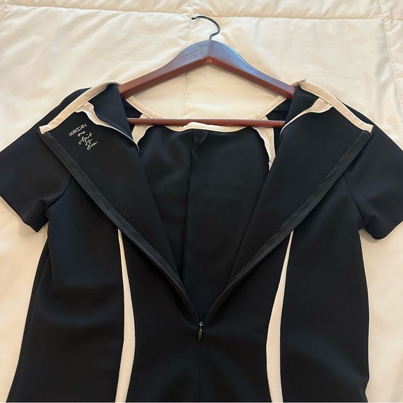 Marc Cain Elegant Black & White Dress Size 6 - Picture 5 of 12